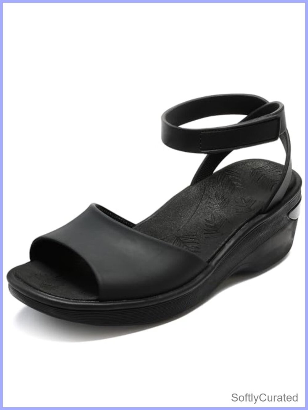 Womens Comfortable Dressy Walking Wedge Sandals with Arch Support EVA